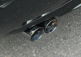 AWE Track Edition Exhaust for Audi B7 S4 - Diamond Black Tips - Mounted